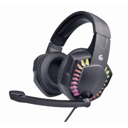 Austiņas Gembird | Microphone | Wired | Gaming headset with LED light effect | GHS-06 | On-Ear
