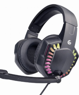 Austiņas Gembird | Microphone | Wired | Gaming headset with LED light effect | GHS-06 | On-Ear  Hover