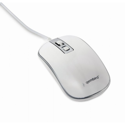 Pele Gembird Optical USB mouse MUS-4B-06-WS Optical mouse White/Silver