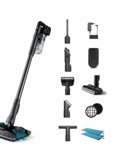  Philips | Vacuum cleaner | XC8055/01 Aqua Plus | Cordless operating | Handstick | 25.2 V | Operating time (max) 80 min | Dark Grey | Warranty 24 month(s)  Hover