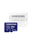  Samsung | PRO Plus microSD Card with Adapter | 512 GB | MicroSDXC | Flash memory class U3