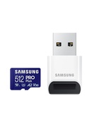  Samsung | PRO Plus microSD Card with USB Adapter | 512 GB | MicroSDXC | Flash memory class U3 Hover