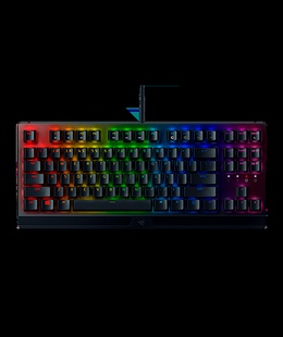 Tastatūra Razer | BlackWidow V3 Tenkeyless | Gaming keyboard | RGB LED light | RU | Black | Wired  Hover