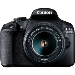 Canon EOS 2000D + 18-55mm III Kit, melns