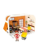  Koka mēbeles leļļu mājai (virtuve vai guļam istaba) 14 priek&scaron;meti CB46491 Hover