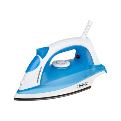 Steam iron Rosberg R51050AT, 2200W, 0.150 l, plate Teflon coating,  Blue 55551050AT