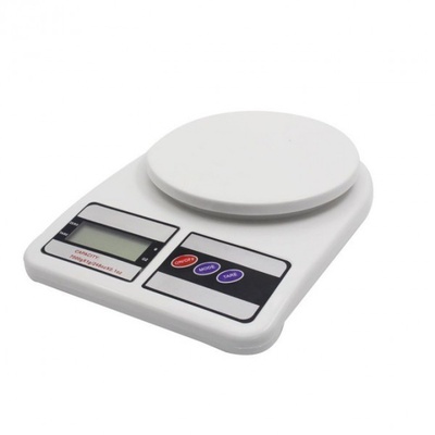 Rosberg 555551651A virtuves svari, maksimālais svars 7 kg, šķidro kristālu displejs, balti