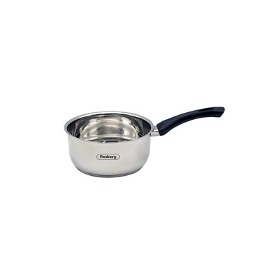 Kastrolis Rosberg R51210E16K, 16 cm, 1,5 litri, bakelīta rokturis, nerūsējošais tērauds 551210E16K