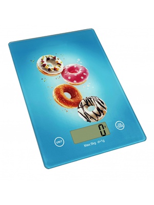 Virtuves svari Voltz OV51651KD, līdz 5 kg., 2xAAA batarejas ,20.0x14.6x1.8mm  LCD ekrāns, Virtuļi 5R1651KDDN  Hover