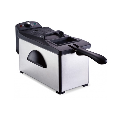 Fritieris Oliver Voltz 55RP51980P, 2000 W, 3L  Noņemams katls, vāks un filtrs, nerūsējošais tērauds