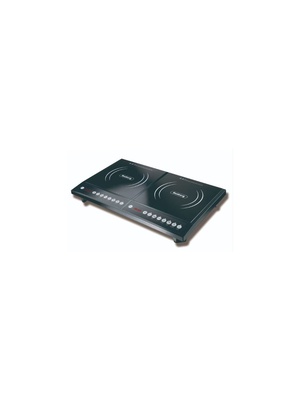 Dubultā indukcijas plīts Rosberg R51445JD, 2000W+2000W, kristāla plāksnes, melna 55R51445JD  Hover