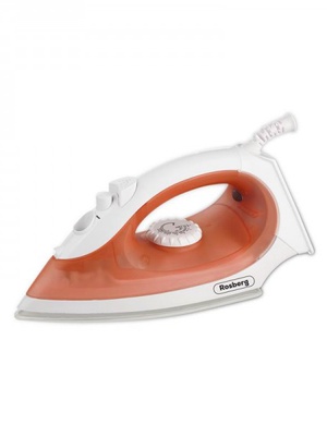 Rosberg 55R51050FC, Tvaika gludeklis, 2000W, Keramikas zole, 150 ml, Termostats, Oranžs/Balts  Hover