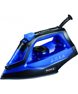 Iron Rosberg R51050G, 2200W, 160ml., Ceramic plate, Blue with black 555R51050G  Hover