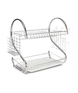 Trauku žāvētājs Rosberg R53000H, hromēts, 2 līmeņi, 40x25x39cm 555R53000H  Hover