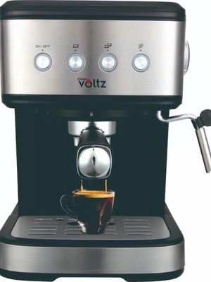 Kafijas automāts Oliver Voltz OV51171F, 1.2L, 20 bar, 1100W, Krēmdisks, Melns/Inox. Jauda: 1100W 55RP51171F  Hover