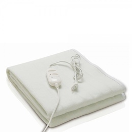 Elektriskā sega Rosberg 55R58510AS, 60W, 150×80 cm, aizsardzība pret pārkaršanu, poliesters, balta