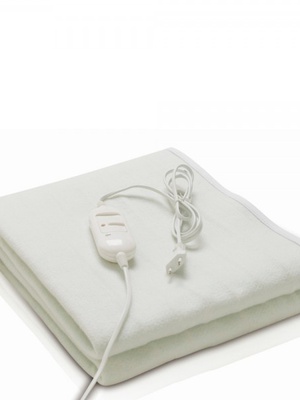 Elektriskā sega Rosberg 55R58510AS, 60W, 150×80 cm, aizsardzība pret pārkaršanu, poliesters, balta  Hover