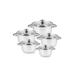 Pot set Rosberg R51210O10, 18/20/22/24/26 cm., Stainless steel 5R51210O10