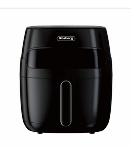 Gaisa friteris Rosberg 55R51980CA, 1350W, 5,2 l, LED displejs, Taimeris, līdz 200°C, Melns  Hover
