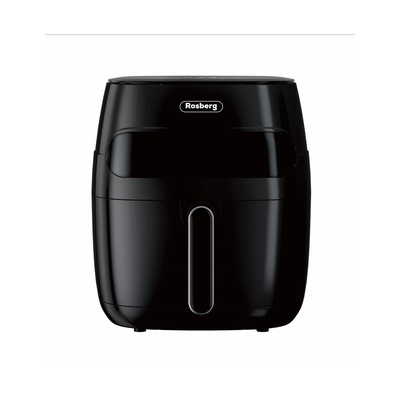 Gaisa friteris Rosberg 55R51980CA, 1350W, 5,2 l, LED displejs, Taimeris, līdz 200°C, Melns
