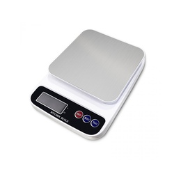 Virtuves svari Rosberg R51651P, 5kg., 2xAAA batarejas iekļautas LED displejs balts ar melnu 55R51651PW