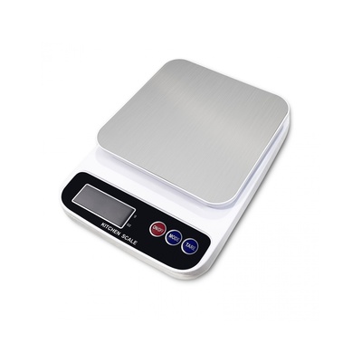 Virtuves svari Rosberg R51651P, 5kg., 2xAAA batarejas iekļautas LED displejs balts ar melnu 55R51651PW