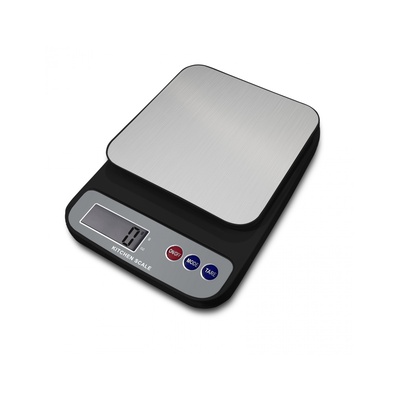 Virtuves svari Rosberg R51651P, 5kg., 2xAAA batarejas iekļautas, LED displejs  melns ar pelēku 55R51651PB