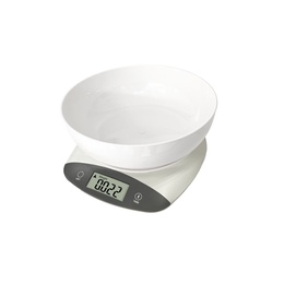 Virtuves svari ar bļodu  Rosberg R51651Q, 5kg., 2xAAAbatteries, LED displeks, peleka krāsa 5R51651QGY
