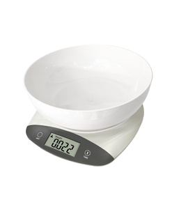 Virtuves svari ar bļodu  Rosberg R51651Q, 5kg., 2xAAAbatteries, LED displeks, peleka krāsa 5R51651QGY  Hover