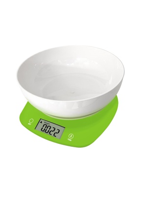 Virtuves svari ar bļodu Rosberg R51651Q, 5kg., 2xAAA batarejas, LED displejs 5R51651QGN  Hover