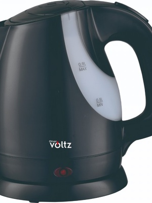Oliver Voltz 5OV51230FB elektriskā tējkanna, 1300W, 0.9L, bezvadu, melnā krāsā  Hover