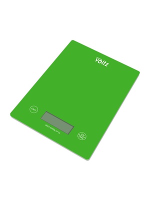 Virtuves svari Voltz OV51651K, 5kg., 2xAAA, LCD displejs, zaļā krāsā 20.0x14.6x1.8mm 5OV51651KG  Hover