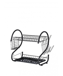 Trauku žāvētājs Rosberg R53000H, melns, 2 līmeni, 40x25x39cm 55R53000HB  Hover