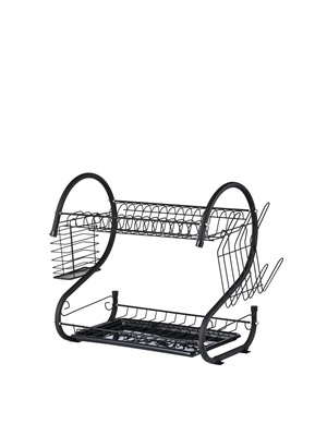 Trauku žāvētājs Rosberg R53000H, melns, 2 līmeni, 40x25x39cm 55R53000HB  Hover