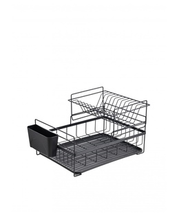 Rosberg 5R53000PBL, Trauku žāvētājs, 2 līmeņi, 45x32,5x27,3 cm, Melns  Hover