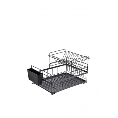 Rosberg 5R53000PBL, Trauku žāvētājs, 2 līmeņi, 45x32,5x27,3 cm, Melns