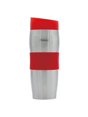 Thermo mug Rosberg R52011C, 0.380 l., Double walls, S/s/red 55R52011CR  Hover