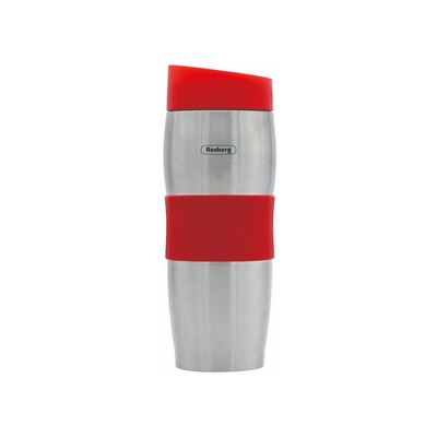Thermo mug Rosberg R52011C, 0.380 l., Double walls, S/s/red 55R52011CR