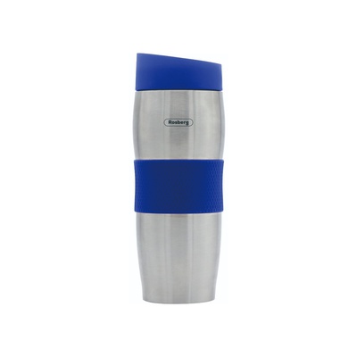 Thermo mug Rosberg R52011C, 0.380 l., Double walls, S/s/blue 55R52011CB