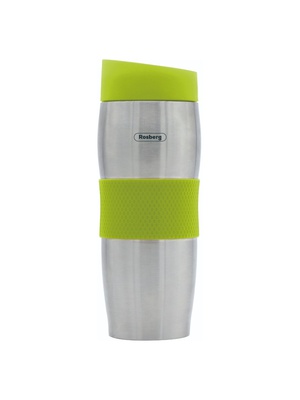 Termokrūze Rosberg R52011C, 0.380L, dubultsienu, nerūsējošā tērauda, zaļa 55R52011CG  Hover