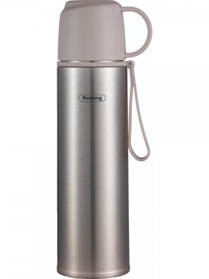 Termoss Rosberg 55R52010FG, nerūsējošais tērauds, 0.5 L, pelēks. Tilpums: 0.5 L  Hover