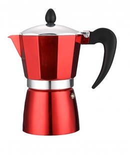 Cuban coffee maker Rosberg R51173BP6, 6 cups, Aluminum, Red 5R51173BP6  Hover