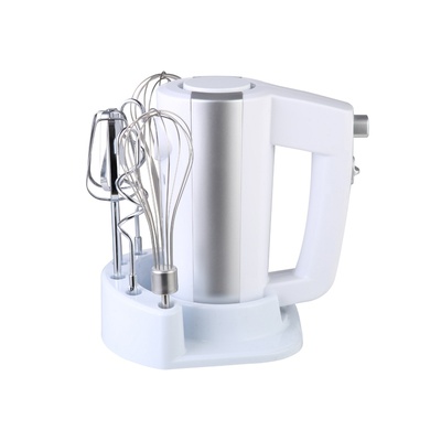 Mixer Rosberg R51110KB, 300W, 5 speeds, With stand and accessories,  White/silver 5R51110KBW
