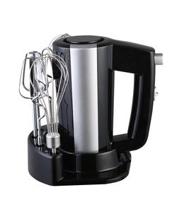 Mikseris Rosberg R51110KB, 300W, 5 ātrumi, Ar statīvu un piederumiem, Melns/sudrabains 5R51110KBB  Hover