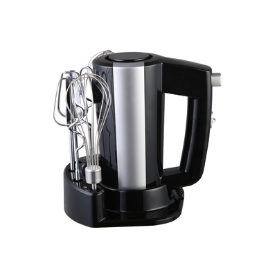 Mikseris Rosberg R51110KB, 300W, 5 ātrumi, Ar statīvu un piederumiem, Melns/sudrabains 5R51110KBB