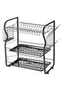 Rosberg 55R53000OB trauku žāvētājs, 3 līmeņi, 43×24×45 cm, melns