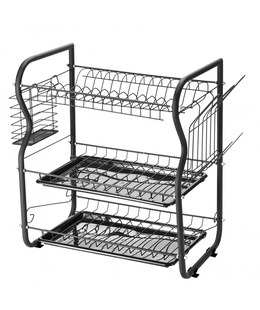 Rosberg 55R53000OB trauku žāvētājs, 3 līmeņi, 43×24×45 cm, melns  Hover