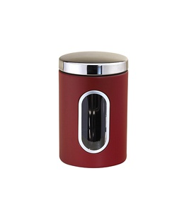 Nerūsējošā tērauda uzglabāšanas trauks, sarkans, 1,5 l, Ø 11 × 17,8 cm, 46308, Michelino  Hover