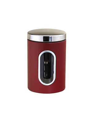 Nerūsējošā tērauda uzglabāšanas trauks, sarkans, 1,5 l, Ø 11 × 17,8 cm, 46308, Michelino  Hover