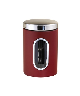 Nerūsējošā tērauda uzglabāšanas trauks, sarkans, 2,0 l, Ø 12,1 × 19,6 cm, 46312, Michelino  Hover